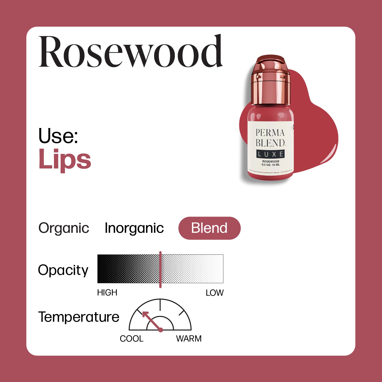 Perma Blend Lips  Rosewood 15 ml